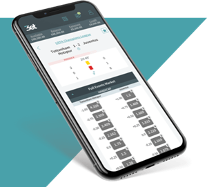 Vista dell'applicazione di scommesse sportive di 3ET