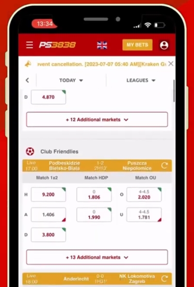 Ecco come appare l'app di Pinnacle